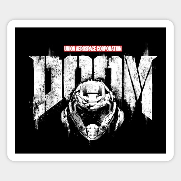 Punisher = Doomguy Sticker by Hulkey